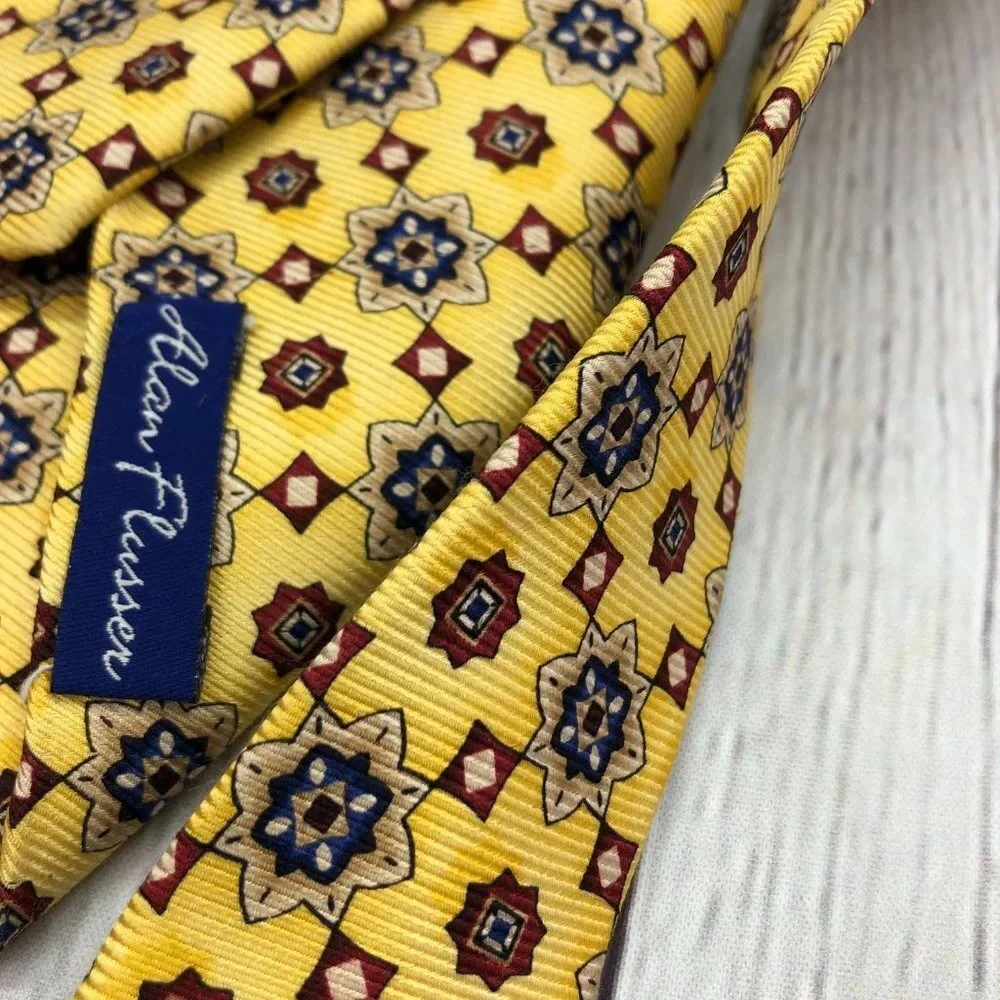 Alan flusser silk Tie preppy business office attire
